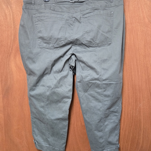 NWT DEMOCRACY Women's Plus size 22W High Rise Tapered Utility Pants - Picture 5 of 9